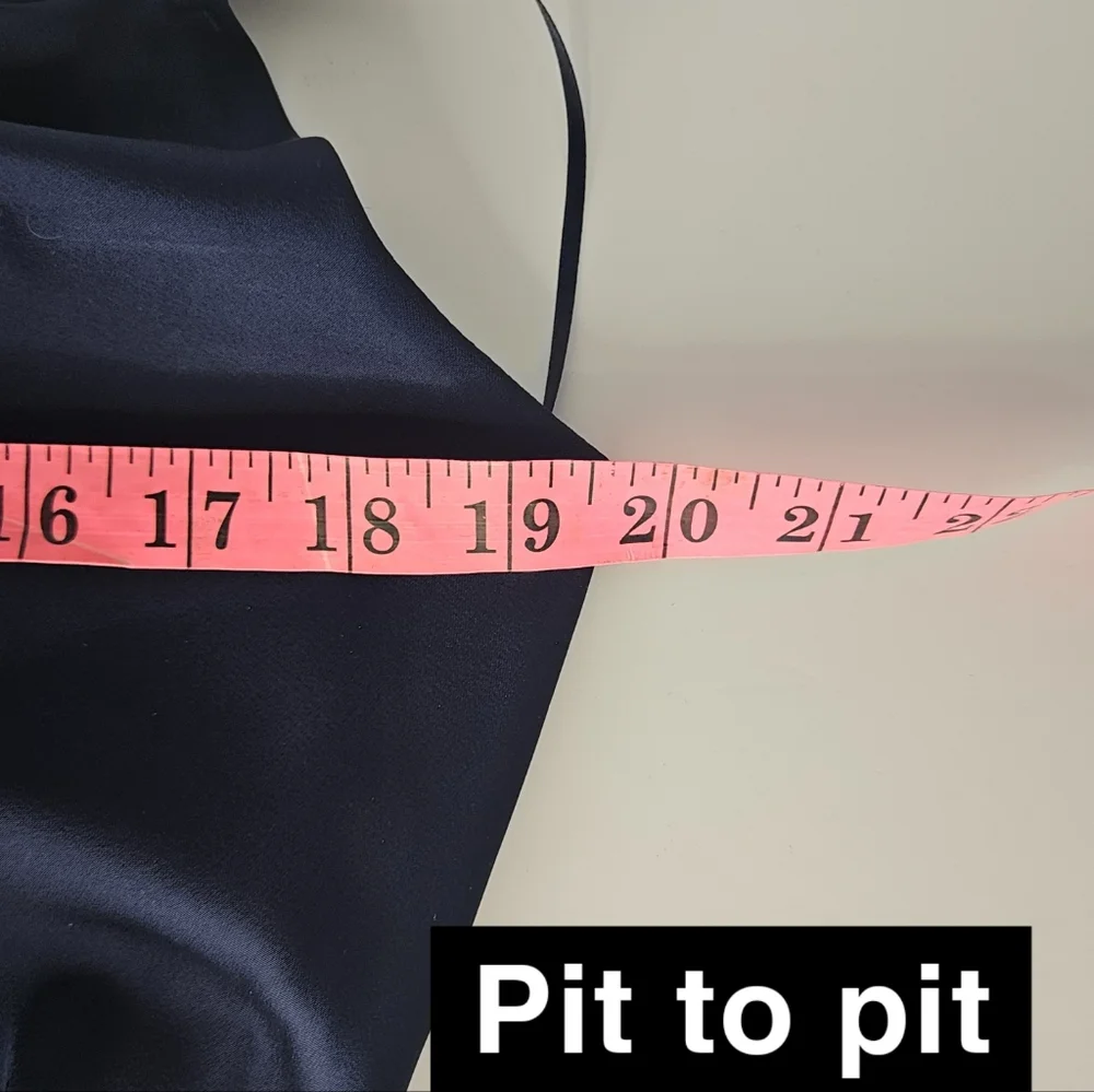 re:named Navy Draped Midi Dress - Picture 15 of 16